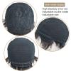 ZBYXPP Short Human Hair Wigs, Short Layered Culy Hair with Bangs for Men Male Guy Daily with Free Cap(Dark Brown) view 3