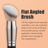 TEOYALL Flat Angled Foundation Brush, Large Dense Synthetic Bristles Kabuki Brush for Base Makeup with Liquid Cream Powder view 2