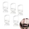 5PCS Transparent Beard Shaper Styling Tool Different Sizes Facial Hair Trimming Guide Grooming Shaper Hair Lineup Tool Beard Straightener For Man view 1