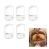 5PCS Transparent Beard Shaper Styling Tool Different Sizes Facial Hair Trimming Guide Grooming Shaper Hair Lineup Tool Beard Straightener For Man view 2