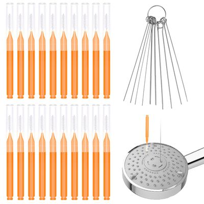 30pcs Shower Head Cleaner Tools, Shower Head Cleaning Brushes Multi-Size Shower Head Cleaner Picks Anti-Clogging Cleaning Brush for Bathroom Small Hole Gap Nozzle Window Slot