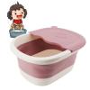 Asixxsix Foot Bath Basin, Portable Foot Soak Tub Foldable Foot Soaking Bath Basin with Massage Acupoint for Dry Cracked Feet, Pedicure Foot Soak () view 4