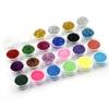 24 Color Body Glitter Set, Fine Nail Glitter, Suitable for Holiday Makeup, Cosmetics, Cosmetic Glitter for Body Nails Face Hair Eyeshadow Lip Gloss Making view 1