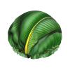 Banana Leaf Green Print Shower Cap, Bath Shower Caps for Women Long Hair, Double Layer Waterproof Bathing Shower Hat view 1