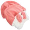 NOLITOY Cute Hair Drying Hat Absorbent Material Fast Drying Towel Turban for Wet Hair for Shower Pink view 3