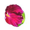 Hibiscus Flower Print Shower Cap, Bath Shower Caps for Women Long Hair, Double Layer Waterproof Bathing Shower Hat view 2