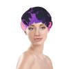 Palm Tree Purple Sunsets Print Shower Cap, Bath Shower Caps for Women Long Hair, Double Layer Waterproof Bathing Shower Hat view 3