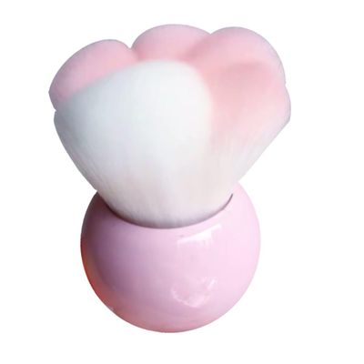 Housoutil 3pcs Design Makeup Brush Portable Powder Applicator for Women Girls Creative Blush Brush for Daily Washable Reusable Handle Idea