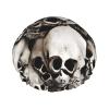 Mexican Skull Print Shower Cap, Bath Shower Caps for Women Long Hair, Double Layer Waterproof Bathing Shower Hat view 1