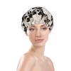 Mexican Skull Print Shower Cap, Bath Shower Caps for Women Long Hair, Double Layer Waterproof Bathing Shower Hat view 3