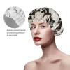 Mexican Skull Print Shower Cap, Bath Shower Caps for Women Long Hair, Double Layer Waterproof Bathing Shower Hat view 4