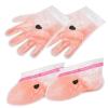 Housoutil 2pairs Peach Paraffin Wax Gloves and Socks for Hand and Foot Care Moisturizing Covers for Salon Use and Comfortable Hand Wax Feet view 1