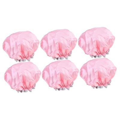 Housoutil 6pcs Hair Protective Caps for Adults Eva Bathing Shower Caps for Daily Use Comfortable Hair for Makeup and Bathing Pattern