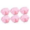 Housoutil 6pcs Hair Protective Caps for Adults Eva Bathing Shower Caps for Daily Use Comfortable Hair for Makeup and Bathing Pattern view 1