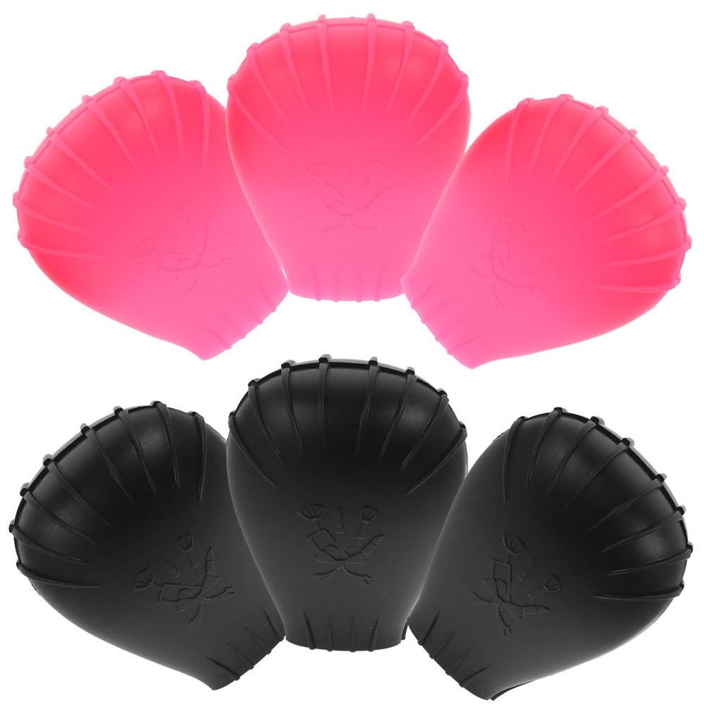 VINTORKY Makeup Brush Covers Protector 6pcs Silicone Brush Sleeves for Travel Use