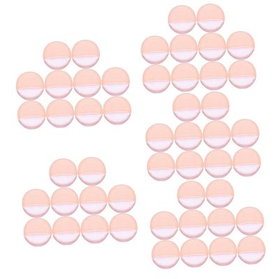 NOLITOY 50pcs Rounded Face for Powder Powder Puff Makeup Rounds Pads Comfortable Makeup Applicators Girl Natural