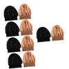SHERCHPRY 10pcs Elastic Satin Sleep Hats for Women Beanie Chemo Caps Comfortable Nightwear Headwear Lightweight Portable Hair view 1