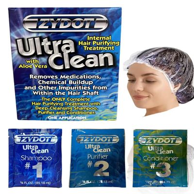 Shootclhear Zydot Ultra Clean Shampoo Kit for Detoxing and Cleansing Hair Folicle. Detox Cleanse with Toxin Removal. Shower Cap Included Immediate Use