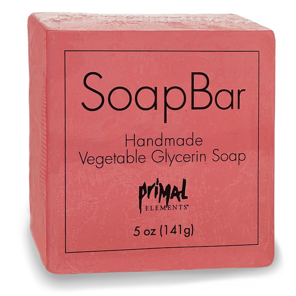 Primal Elements Glycerin SoapBar | Great For Face & Body, Moisturizing, Free of Harsh Detergents, Scented w/Premium Essential Oils | VEGAN, NO PARABENS, GLUTEN FREE - Aloha (Pack of 2)
