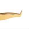 GEM Volume Boot Lash Tweezer by SoCal Beauty  Gold Precision Eyelash Tweezer for Eyelash Extensions with mm Measurement  Professional Tweezers for Eyelash Extension & Volume Fan view 1
