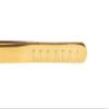 GEM Volume Boot Lash Tweezer by SoCal Beauty  Gold Precision Eyelash Tweezer for Eyelash Extensions with mm Measurement  Professional Tweezers for Eyelash Extension & Volume Fan view 4