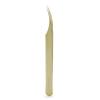 Flirt Curved Isolation Lash Tweezer by SoCal Beauty | Gold Professional Eyelash Tweezer for Eyelash Extensions, Hand-Tested with MM Guide  Lash Artists Favorite Precision Eyelash Applicator view 1