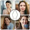 2Pcs/set Dimple Makers for Face Easy To Wear Develop Natural Smile Dimple Trainer Creative Body Jewelry Accessories (Black) view 4