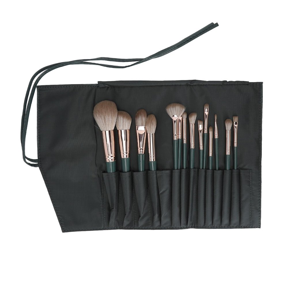 14PCs Makeup Brushes Set, Synthetic Powder Contour Concealers Eye Shadows Blush, Professional Cosmetic Kit with Bag