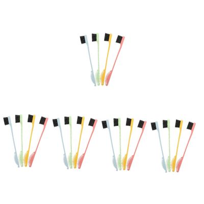 minkissy 20pcs Double-ended Eyebrow Brush Pack Brow Styling Brush for Makeup Women Men
