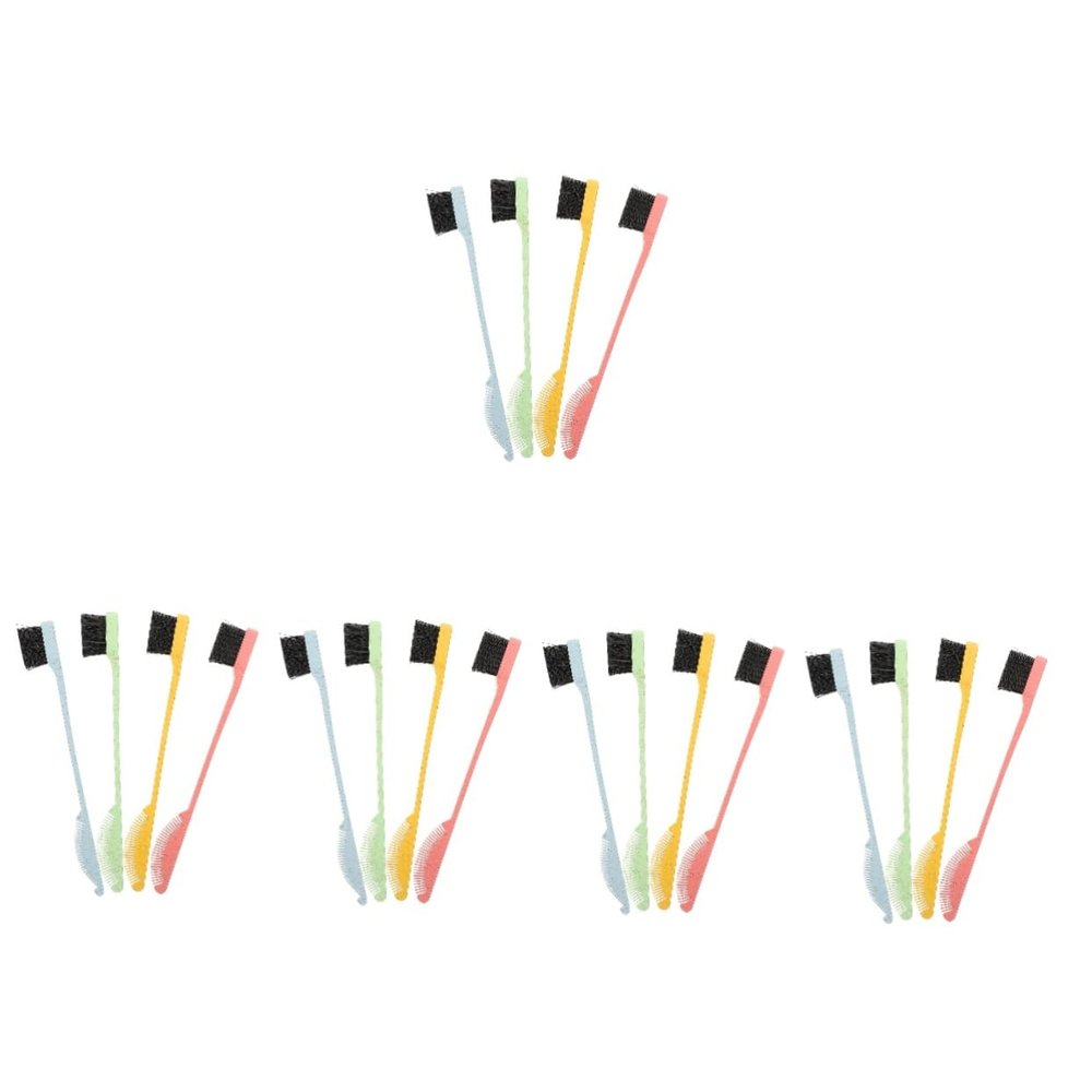 minkissy 20pcs Double-ended Eyebrow Brush Pack Brow Styling Brush for Makeup Women Men