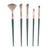 14pcs Green Makeup Blusher Brush Kit, Premium Synthetic Powder Concealers Eye Shadows Blush for Eyeshadow, Blush view 3