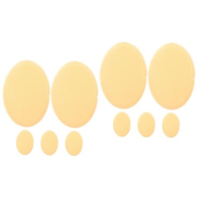 Mipcase 10pcs Reusable Oval Makeup Powder Puff for Cream Liquid Application Sponges for Wet Dry Use for Foundation Concealer Blending Gentle Skin for Makeup