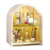 Makeup Organiser Storage 2 Tiers Metal Makeup Cosmetic Storage Organizer Cabinet Box, Easily Organize Your Cosmetics, Jewelry and Skincare, Looks Elegant Sitting on Your Vanity, Bathroom Counter or Dr view 1