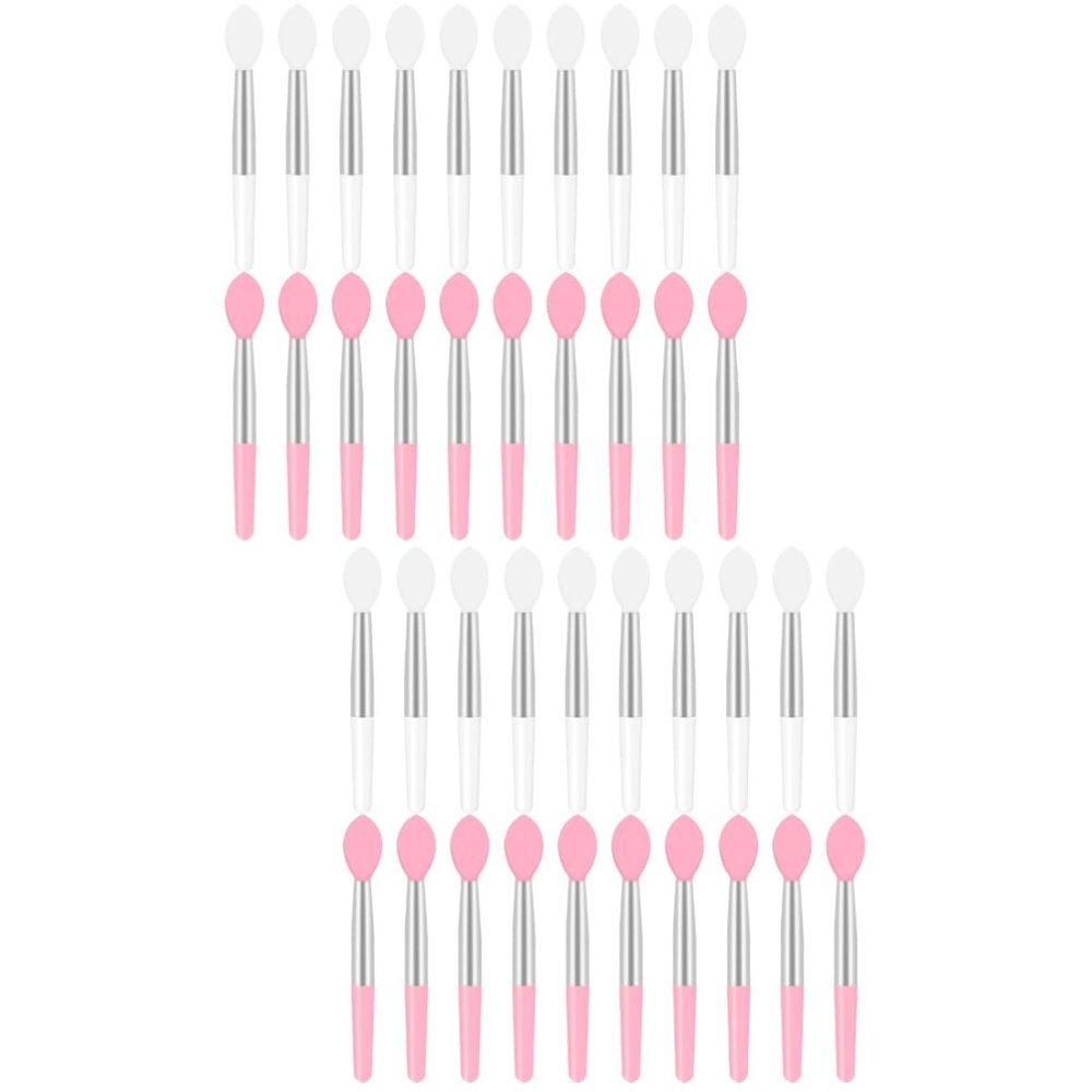 FRCOLOR 40pcs Micro Makeup Brush Travel Lip Brush Silicone Lipstick Applicator