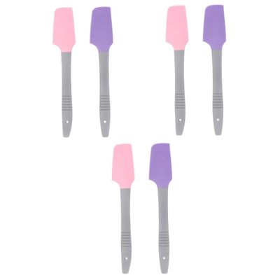 FRCOLOR 6pcs Silicone Wax Scraper Non-stick Waxing Applicators for Hair Removal and Easy to Clean Waxing Sticks for Home Salon Use