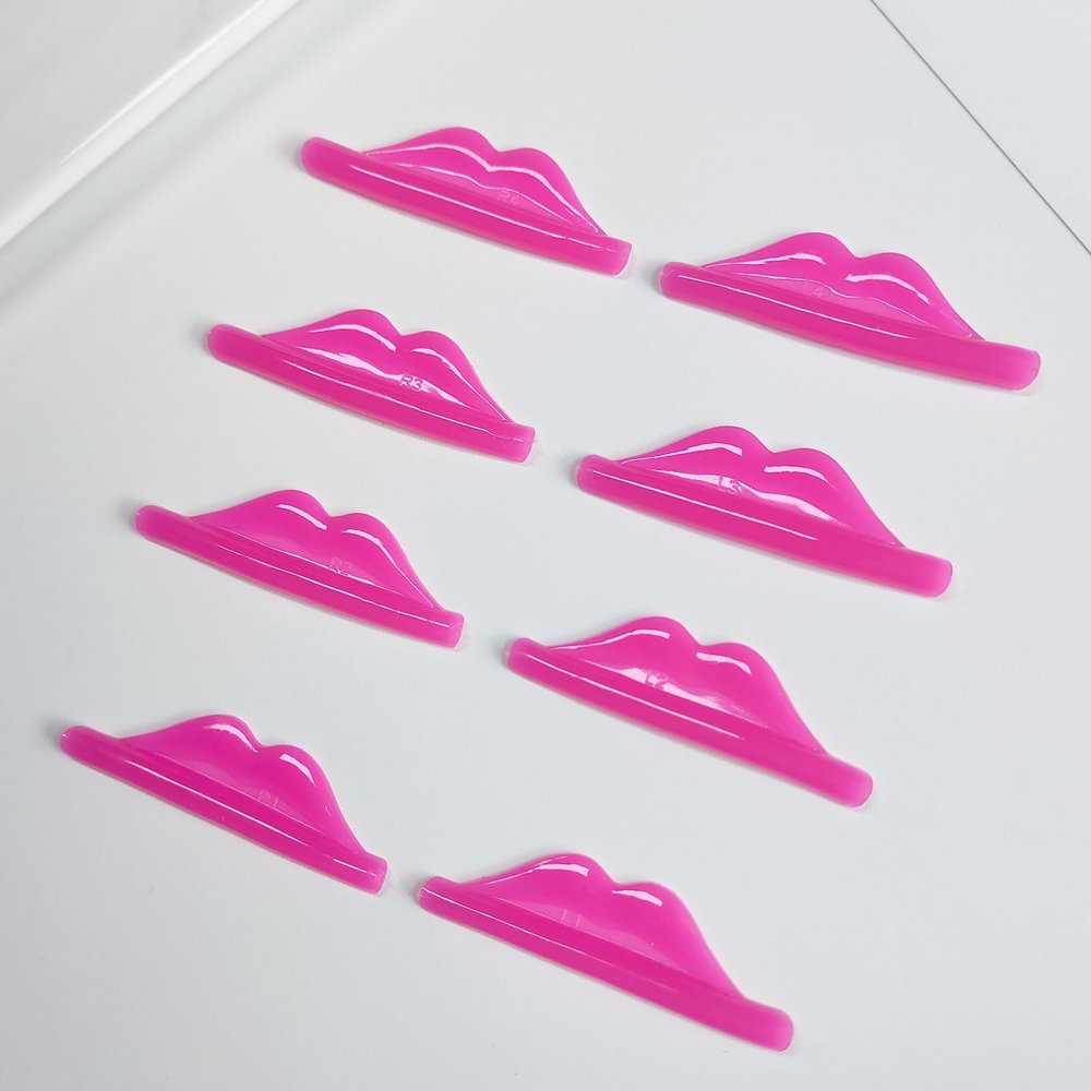 Troocolor Lash Lift Rods 2024 New Lip Shape Reusable Air Bubble Silicone Eyelash Perm Pads 4 Size C Curl Lash Lifting Shield DIY No Glue Required Self Sticky Lash Lamination Tool