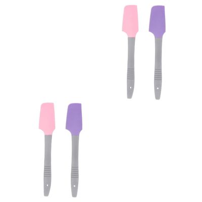 FRCOLOR 4pcs Silicone Waxing Spatulas Non-stick Wax Applicators for Hair Removal Essential Tools for Home and Salon Use Easy to Clean and Apply for Body Waxing
