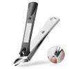 BALUCA Slanted Blade Ingrown Toenail Clippers for Thick Toenails, Angled Toe Nail Fingernail Cutter Trimmer for Seniors and Men - Black view 1