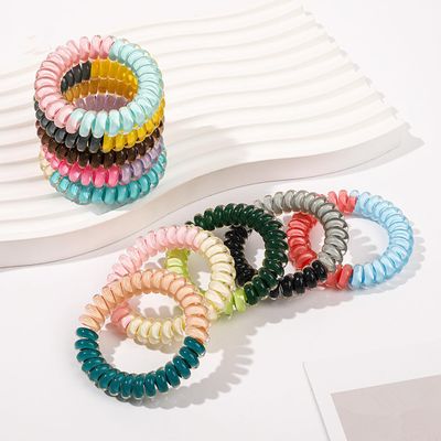 10pcs telphone Hair Ties for Women, Adults, Unisex, Pack of 10, Foam Hair Elastics for Hair Styling, Ponytail Holder, No-Slip, Soft, Durable
