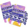10pcs Elastic Hair Ties for Girls Women Cute Ribbon Ponytail Holders No Damage Knotted Hair Bands-Purple Cheer Hair Tie view 1