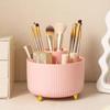 360 Degree Rotating Makeup Brush Holder Organizer Detachable Design 5 Slot Make up Brushes Cup for Cosmetics and Pencil Pen Organizer for Desk Makeup Organizer Skincare Storage for Vanity (pink2) view 4