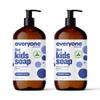 Everyone 3-in-1 Kids Soap, Body Wash, Bubble Bath, Shampoo, 32 Ounce (Pack of 2), Lavender Lullaby & 3-in-1 Soap, Body Wash, Bubble Bath, Shampoo, 32 Ounce (Pack of 2), Lavender and Aloe view 2