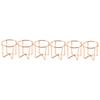 Housoutil 6pcs Rose Gold Makeup Sponge Display Stand Cross Shape Puff Drying Rack for Healthy Ventilated Storage Washable Beauty Organizer for Women and Girls view 1