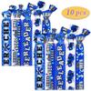 10pcs Elastic Hair Ties for Girls Women Cute Ribbon Ponytail Holders No Damage Knotted Hair Bands-Blue Cheer Hair Tie view 2