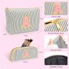 2 PCS Initial Makeup Bag, Personalized Travel Cosmetic Bag/11 12 13 14 15 16 Years Old Girl Gifts, Preppy Stuff Birthday Gifts for Women Friends, Skincare Bag, Teen Girl Gift Trendy StuffBlack K view 3