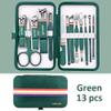 Wcxixo Nail Cutter Set Stainless Steel Nail Clippers Set with Folding Bag Manicure Kits Scissors Makeup Beauty Tool view 2
