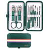 Wcxixo Nail Cutter Set Stainless Steel Nail Clippers Set with Folding Bag Manicure Kits Scissors Makeup Beauty Tool view 1
