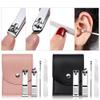 Wcxixo 4 in 1 Nail Tools Nail Clippers Ear Pick Nail File Gift Set Multifunctional Beauty Tools Nail Trimming with PU Bag view 3