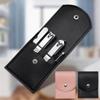 Wcxixo 4 in 1 Nail Tools Nail Clippers Ear Pick Nail File Gift Set Multifunctional Beauty Tools Nail Trimming with PU Bag view 4