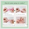 Handmade Wearing Armor, Sparkling Diamond Bow Fairy Simple Bright Diamond, Love, Hand Painted Panda Nail Beauty (Size : L) view 4